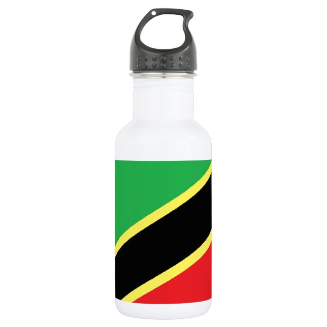 Saint Kitts and Nevis 532 Ml Water Bottle (Front)