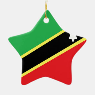 Saint Kitts and Nevis Ceramic Ornament
