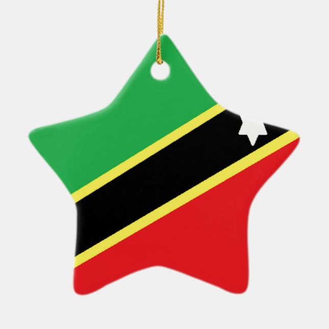 Saint Kitts and Nevis Ceramic Ornament (Front)