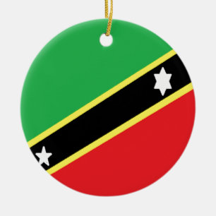 Saint Kitts and Nevis Ceramic Ornament