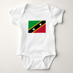 Saint Kitts and Nevis Flag Baby Bodysuit
