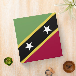 Saint Kitts and Nevis flag Binder