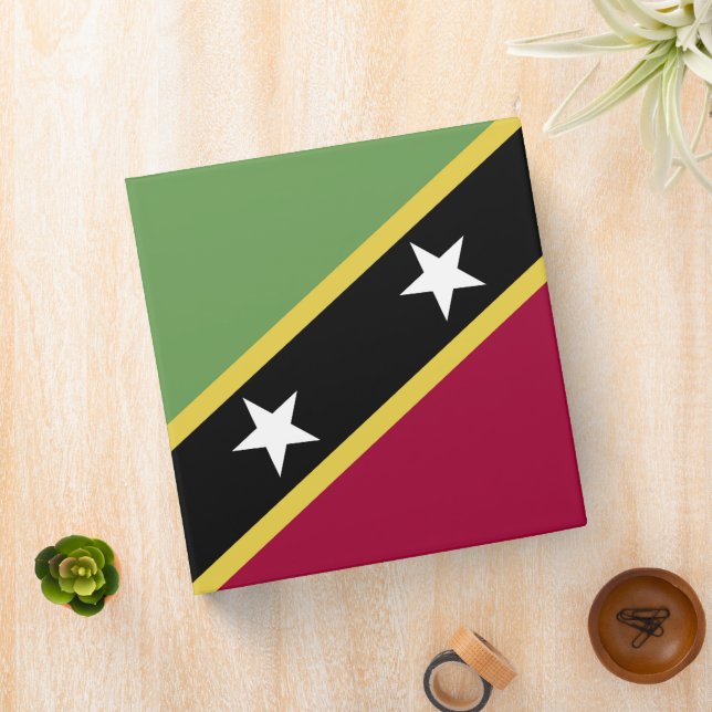 Saint Kitts and Nevis flag Binder (In Situ)