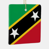 Saint Kitts and Nevis Flag  Ceramic Ornament (Right)