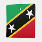 Saint Kitts and Nevis Flag  Ceramic Ornament (Left)
