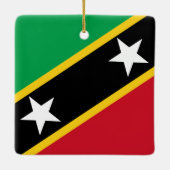 Saint Kitts and Nevis Flag  Ceramic Ornament (Back)