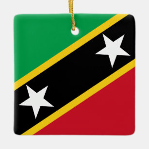 Saint Kitts and Nevis Flag  Ceramic Ornament