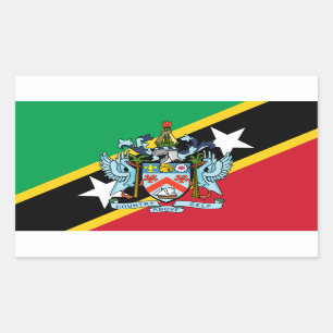 Saint Kitts and Nevis Flag & Coat of Arms Sticker