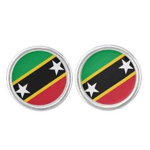Saint Kitts and Nevis Flag Cufflinks