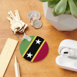 Saint Kitts and Nevis flag Keychain