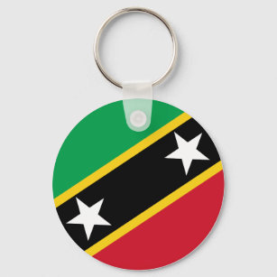 Saint Kitts and Nevis Flag Keychain
