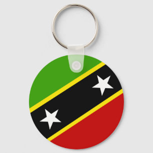 Saint Kitts And Nevis Flag Keychain