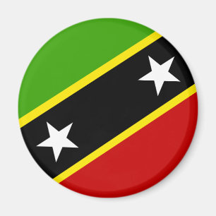 Saint Kitts And Nevis Flag Magnet