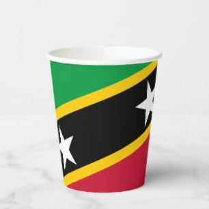 Saint Kitts and Nevis Flag Paper Cups