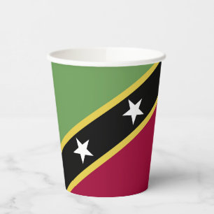 Saint Kitts and Nevis flag Paper Cups