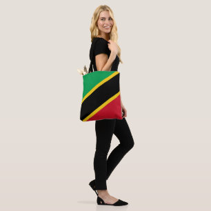 Saint Kitts and Nevis Flag pattern Tote Bag