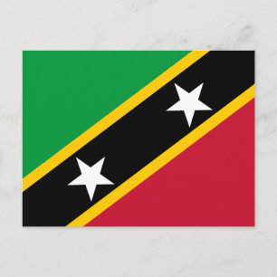 Saint Kitts and Nevis Flag Postcard