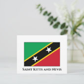 Saint Kitts and Nevis Flag Postcard (Standing Front)