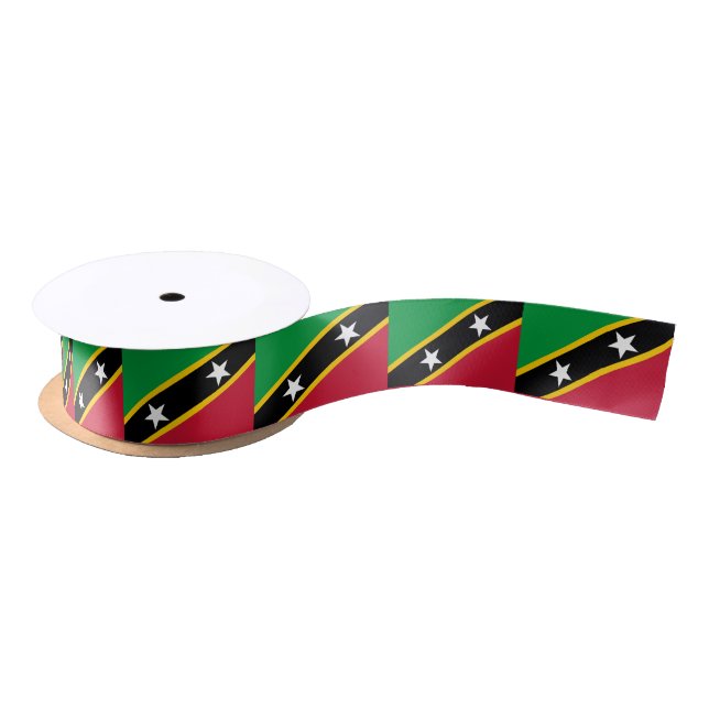 Saint Kitts and Nevis Flag Satin Ribbon (Spool)