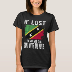 Saint Kitts And Nevis Flag Souvenir - If lost send T-Shirt