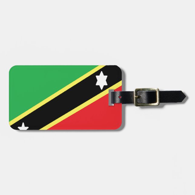 Saint Kitts and Nevis Luggage Tag (Front Horizontal)
