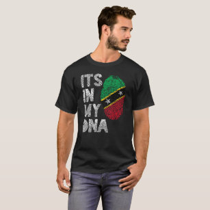 Saint Kitts and Nevis Roots Flag T-Shirt