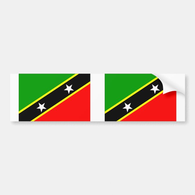 Saint Kitts & Nevis Bumper Sticker (Front)