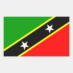 Saint Kitts Nevis Flag Sticker