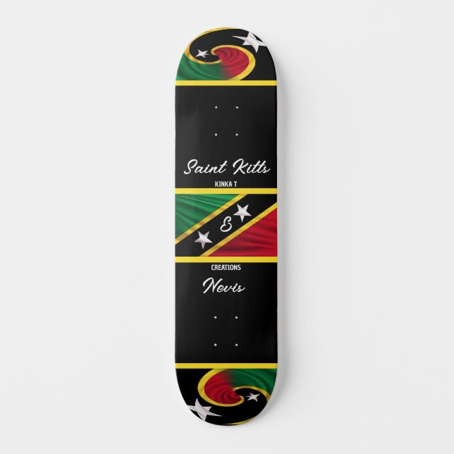Saint Kitts & Nevis Skateboard (Front)