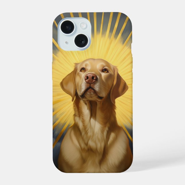 Saint Labrador retriever iPhone 15 Case (Back)