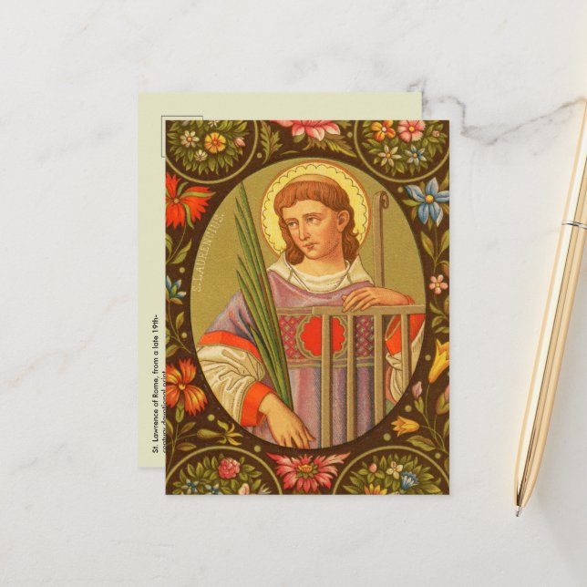 Saint-Laurent de Rome (PM 04) Carte postale 2 (Devant/Arrière en situation)