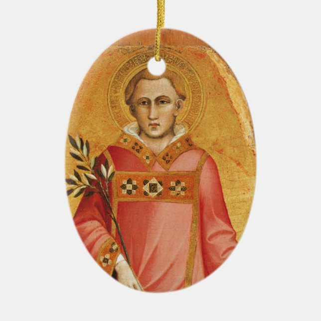 Saint Lawrence Ceramic Ornament (Front)