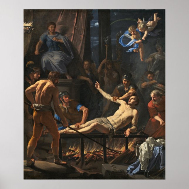 Saint Lawrence - Jean de Champaigne Fine Art Poster (Front)