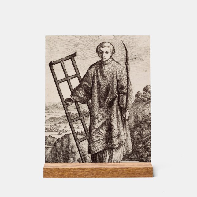 Saint Lawrence patron saint archive Acrylic Sign (Front)