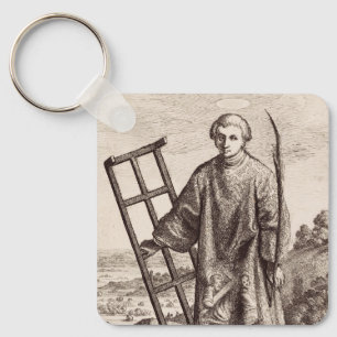 Saint Lawrence patron saint archive Keychain