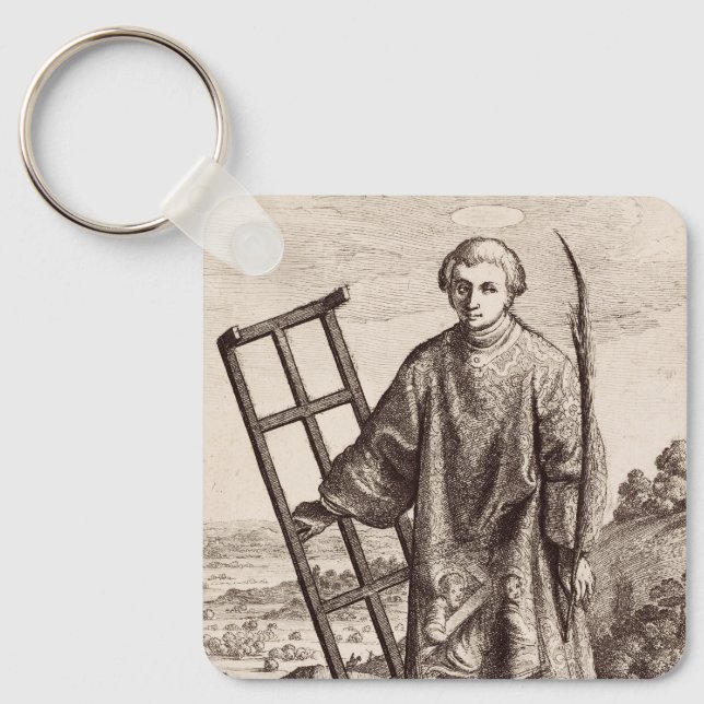 Saint Lawrence patron saint archive Keychain (Front)
