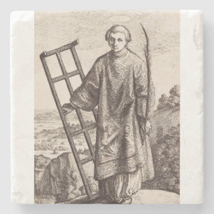 Saint Lawrence patron saint archive Stone Coaster