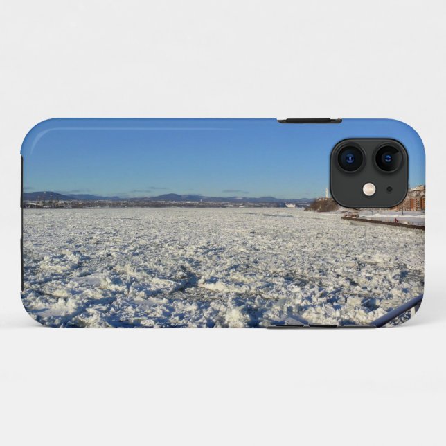 Saint Lawrence River in Winter, Quebec, Canada Case-Mate iPhone Case (Back (Horizontal))