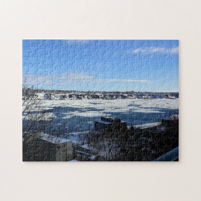 Saint Lawrence River in Winter, Quebec, Canada Jigsaw Puzzle (Horizontal)