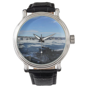 Saint Lawrence River in Winter, Quebec, Canada Watch