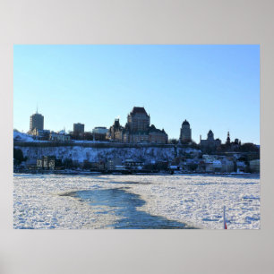 Saint Lawrence River & Old Quebec City, Quebec Poster