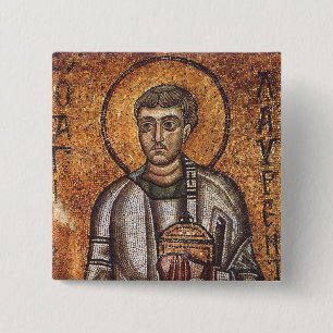 Saint Lawrence the Martyr 2 Inch Square Button