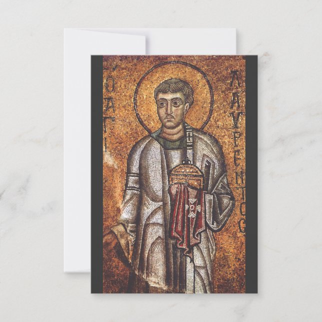 Saint Lawrence the Martyr Thank You Card (Front)