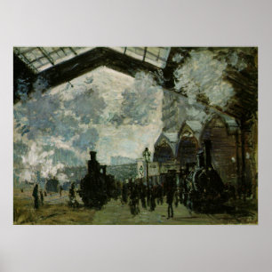 Saint Lazare Station by Claude Monet Poster