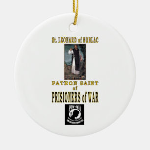 SAINT LEONARD of NOBLAC Ceramic Ornament