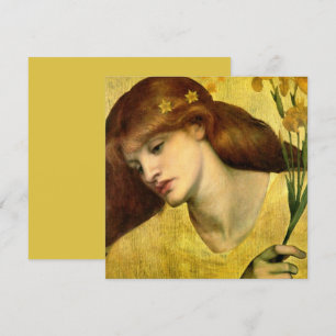 Saint Lily [Sancta Lilias] (by Gabriel Rossetti) Card