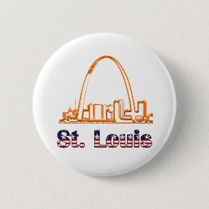 Saint Louis Arch 2 Inch Round Button