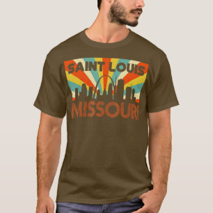 Saint Louis City Missouri Retro  Vintage Souvenir  T-Shirt