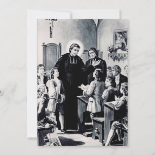 Saint Louis de Montfort French priest Holiday Card