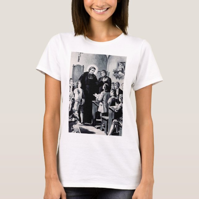 Saint Louis de Montfort French priest T-Shirt (Front)